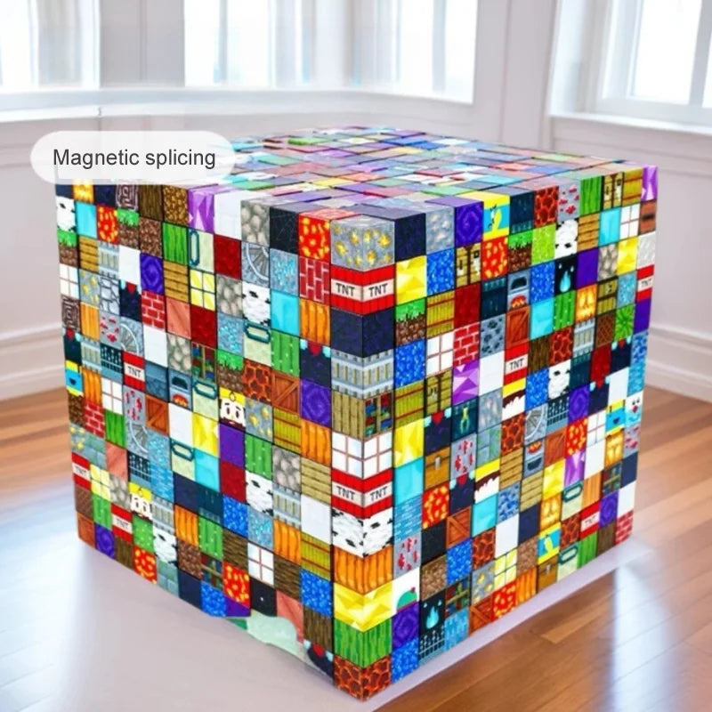 Mine World Magnetic Building Blocks – 50 to 400 Pieces DIY Sensory Toy