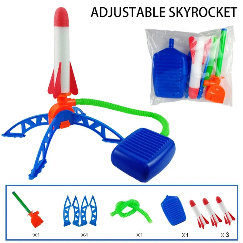 Air-Powered Rocket Launcher Toy for Kids