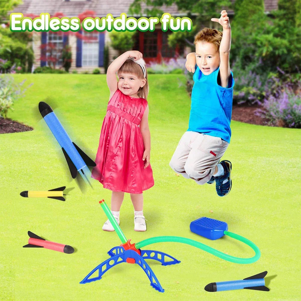 Air-Powered Rocket Launcher Toy for Kids