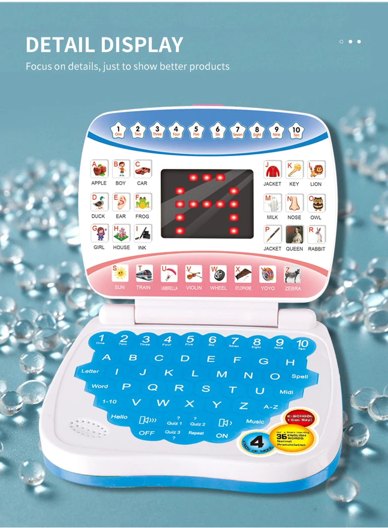 Kids Simulation Laptop – Portable Learning Typewriter for Ages 3–12