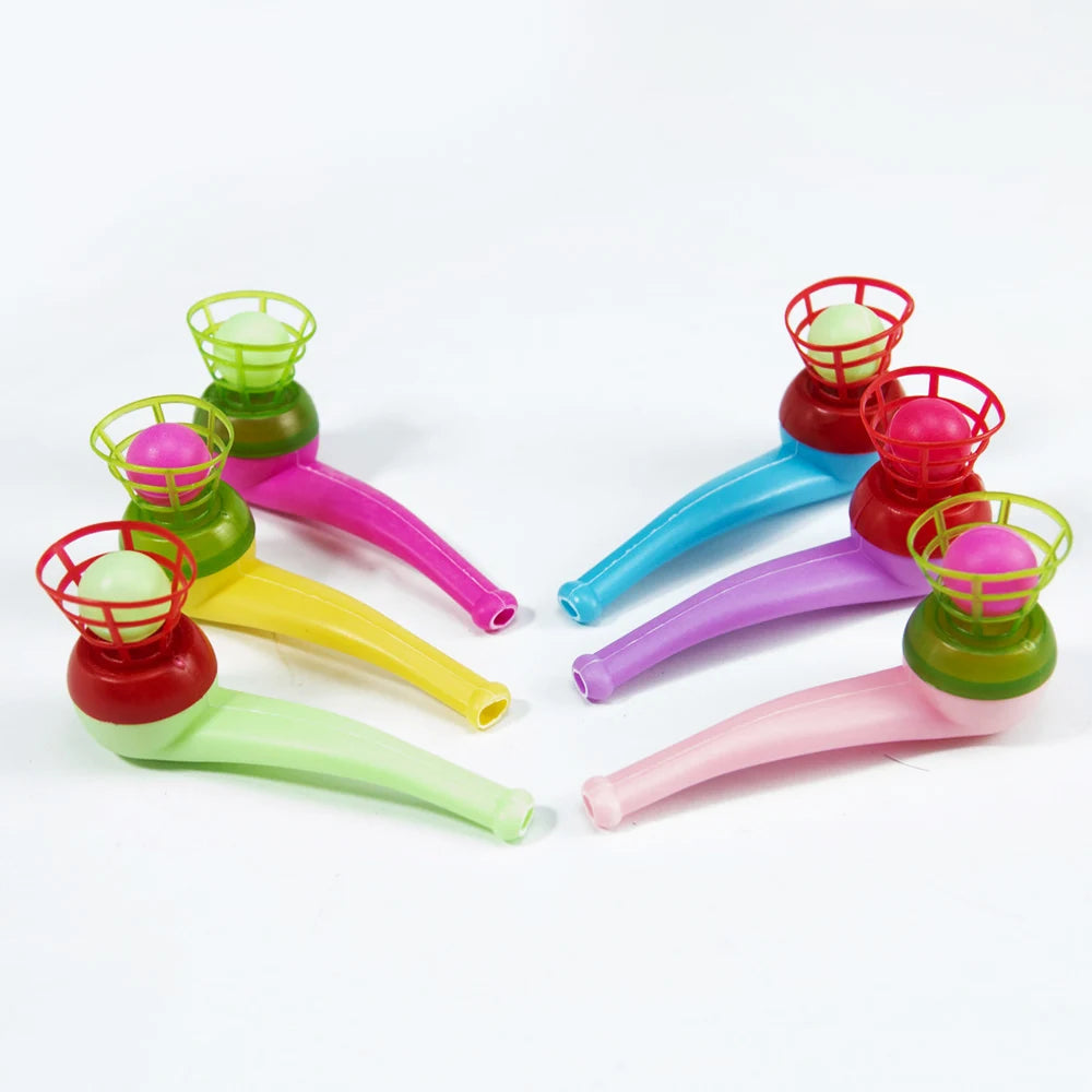 Plastic Pipe Blowing Ball Set – 3-Piece Outdoor Balance Training Toy