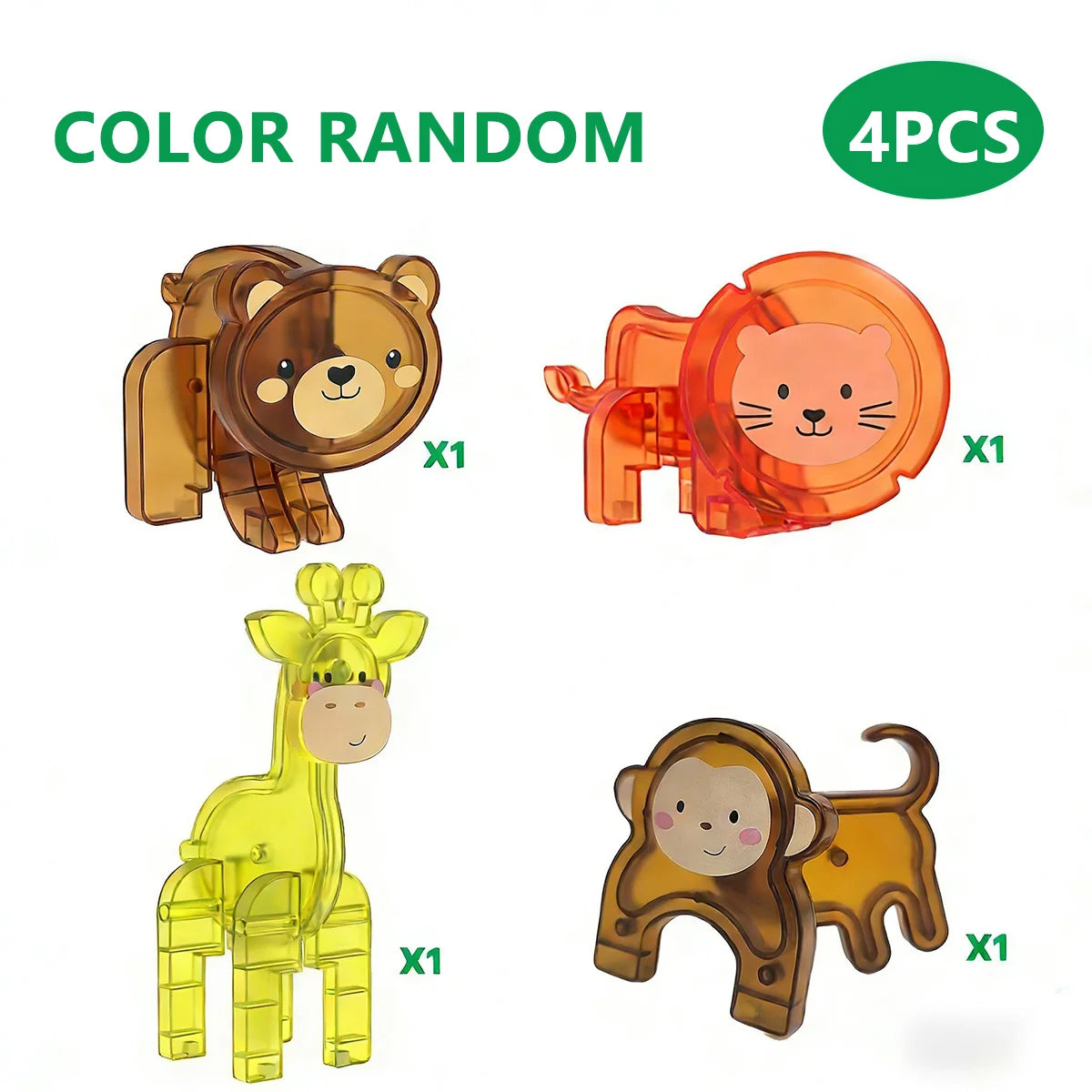 Magnetic Tile Animal Accessories – Mini Animal Puzzle Add-Ons for Kids