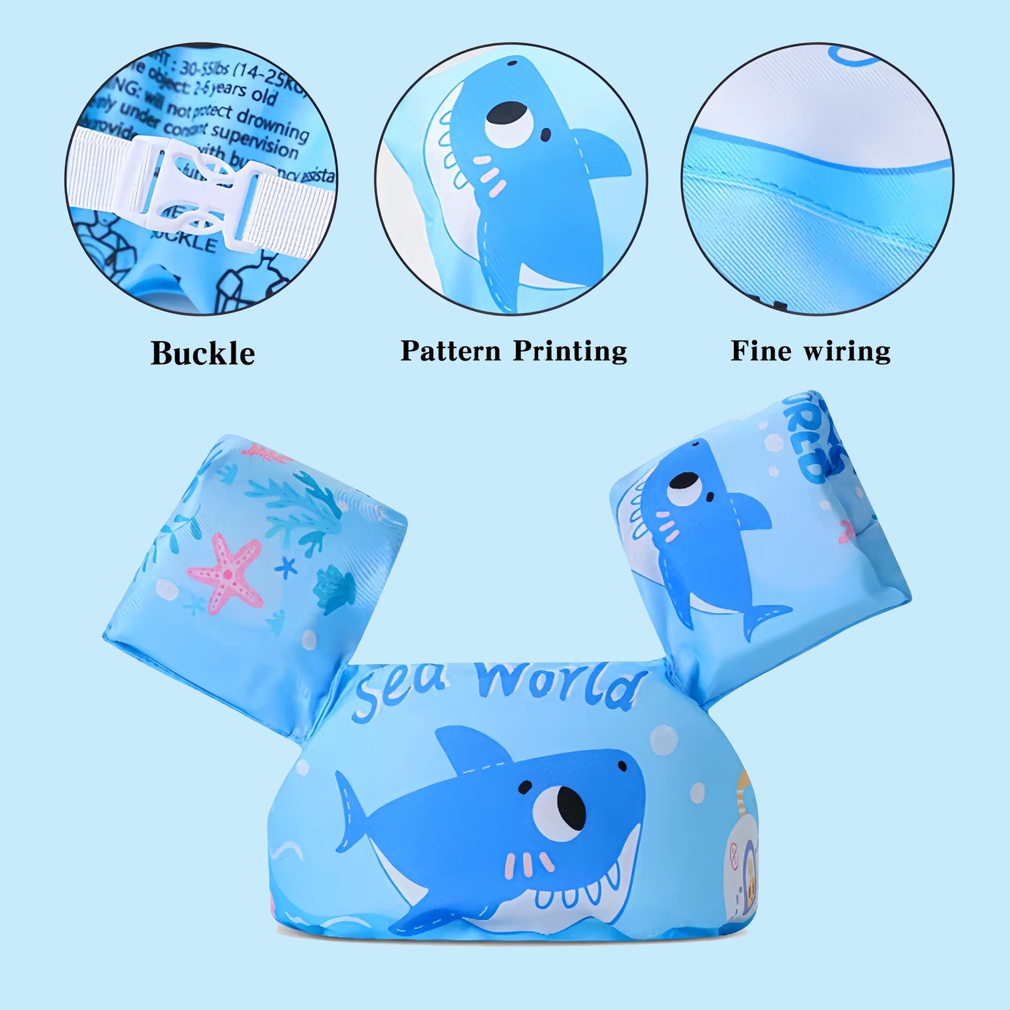 Kids Swim Life Jacket Vest for Swimming Pool,Swim Aid Floats,Toddler Swim Vest with Suitable for 30-50 lbs Infant/Baby/Sea/Beach