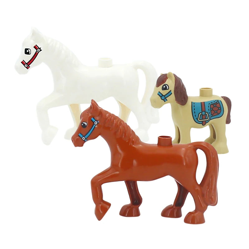 Zoo Animal Building Blocks Set – Compatible with Duplo, Dinosaurs & More