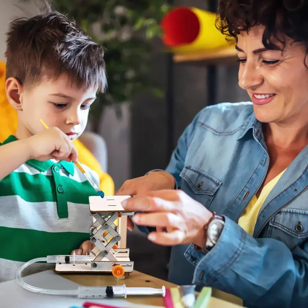 DIY Hydraulic Lift Table – STEM Science Experiment Kit for Kids
