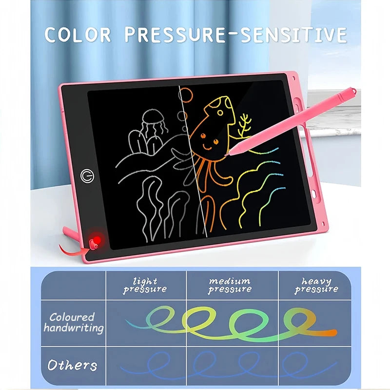10inch LCD Color Doodle Drawing Board Handwriting Pad Electronic Writing Blackboard Birthday/Back-to-School Gift Educational Toy