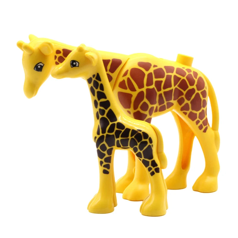 Zoo Animal Building Blocks Set – Compatible with Duplo, Dinosaurs & More