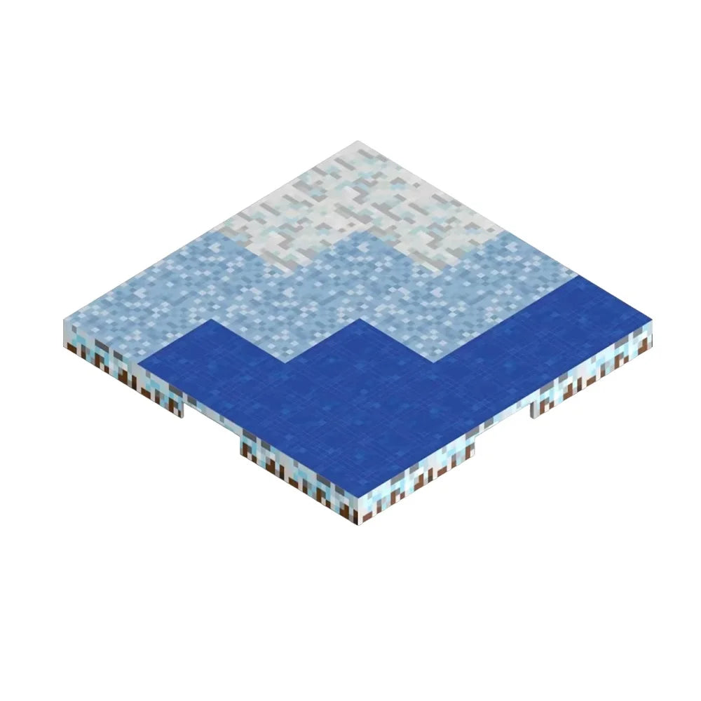 Magnetic Building Blocks Magnetic Bottom Plate Match Mine Games World Toys Gifts For Children Lawn Pond Desert Snowfield River