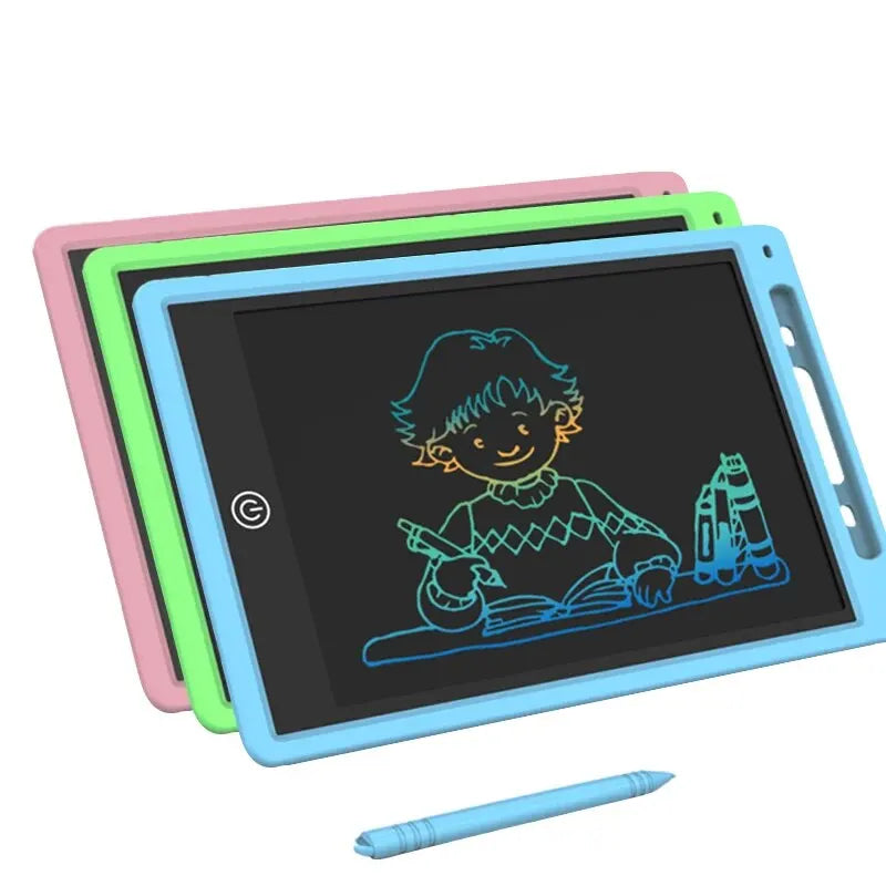 LCD Drawing Tablet for Kids – Rechargeable Erasable Writing Board 6.5–12 Inch