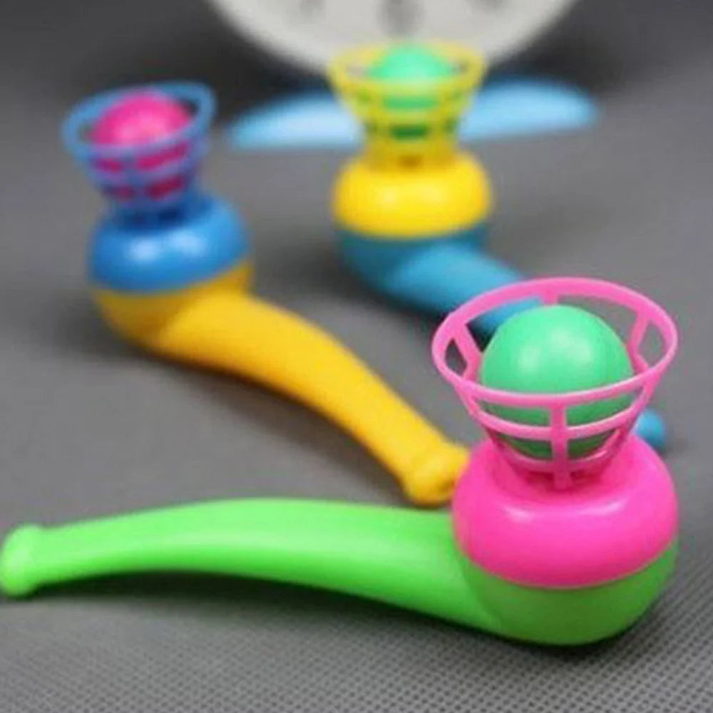Plastic Pipe Blowing Ball Set – 3-Piece Outdoor Balance Training Toy