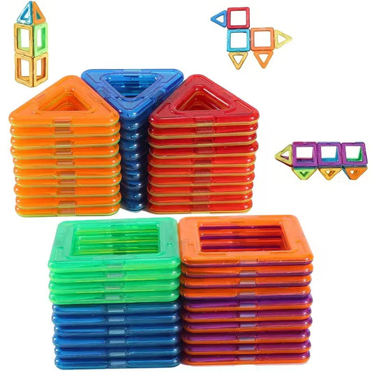 Magnetic Building Blocks Set – 20 to 100 Pieces for Kids Ages 4-6