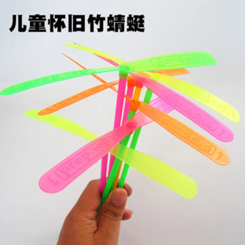 Bamboo Dragonfly Propeller Toy - 10 or 20 Pack