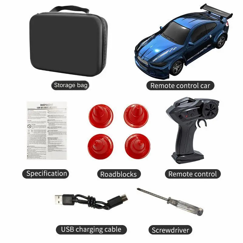 KF20 1:64 Mini Drift RC Car – 4-Wheel Remote Control Desk Racing Toy