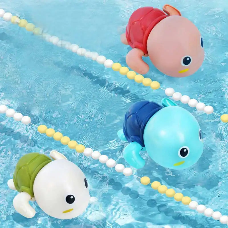 Swimming Turtle & Duck Bath Toy for Toddlers