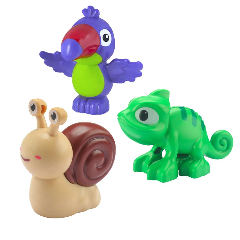Zoo Animal Building Blocks Set – Compatible with Duplo, Dinosaurs & More