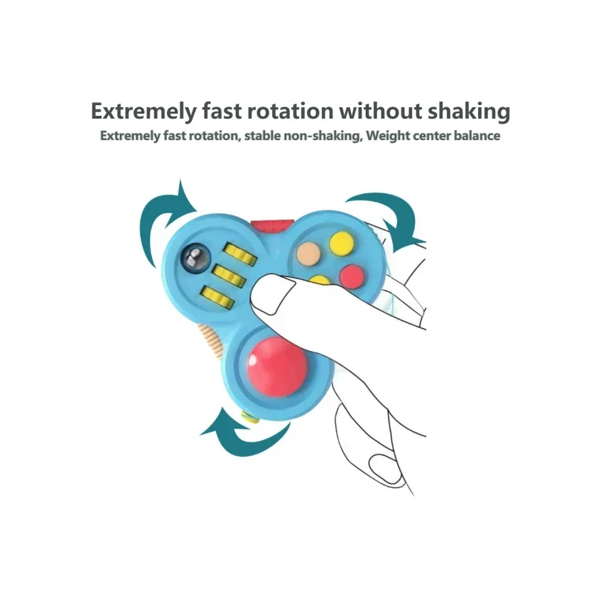 Rotating Magic Stress Relief Toy Fingertip Decompression Toy Educational Fidget Toy for Kids