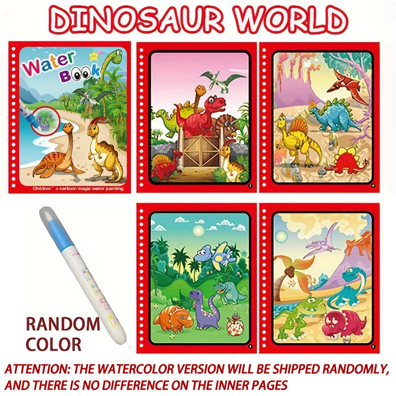 Magic Water Drawing Book – Reusable Montessori Coloring Toy for Kids
