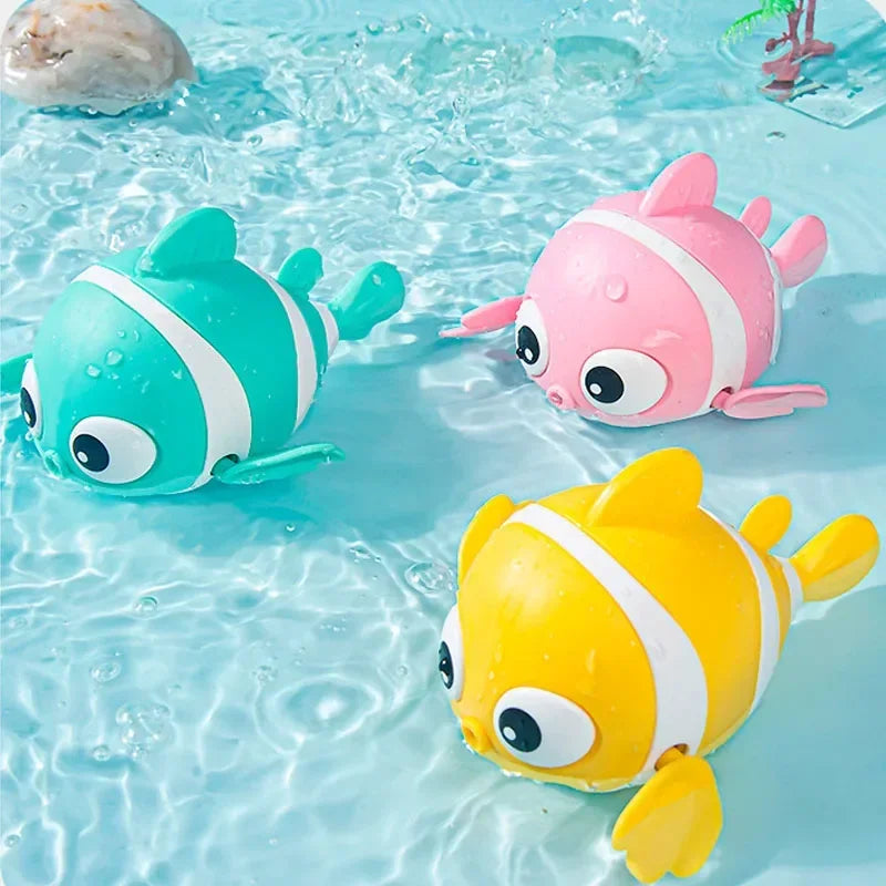 Wind-Up Clown Fish Bath Toy for Babies & Toddlers