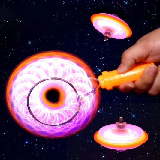 LED Magnetic Spinning Top Toy for Kids